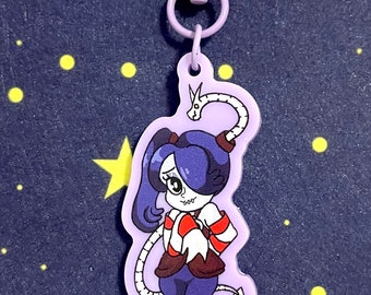 Skullgirls Squigly keychain