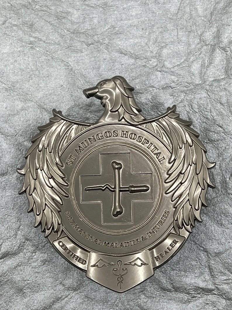Certified Healer Replica Hospital Badge, Matte Nickel, Limited Edition ...