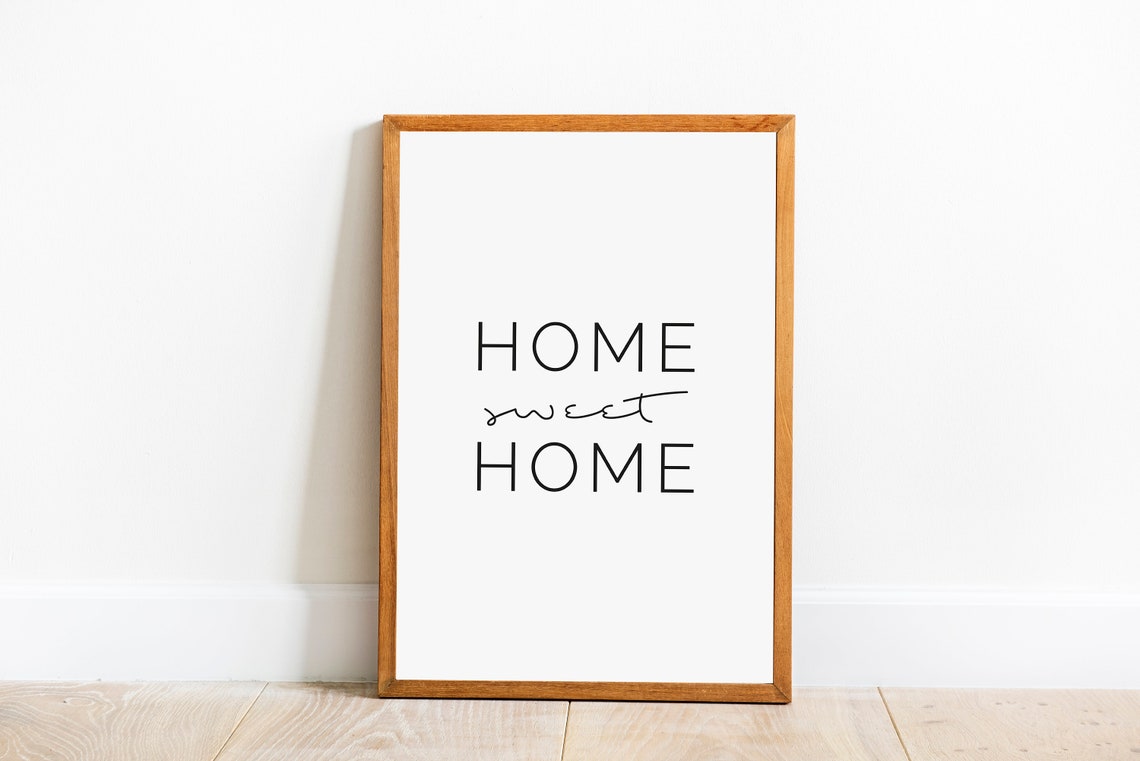 Home Sweet Home Printable Lettering Print Home Sweet Home - Etsy