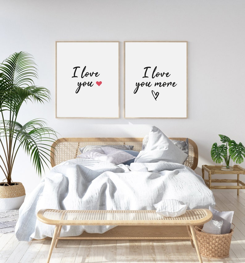 I Love You I Love You More Poster Printable Wall Art Etsy