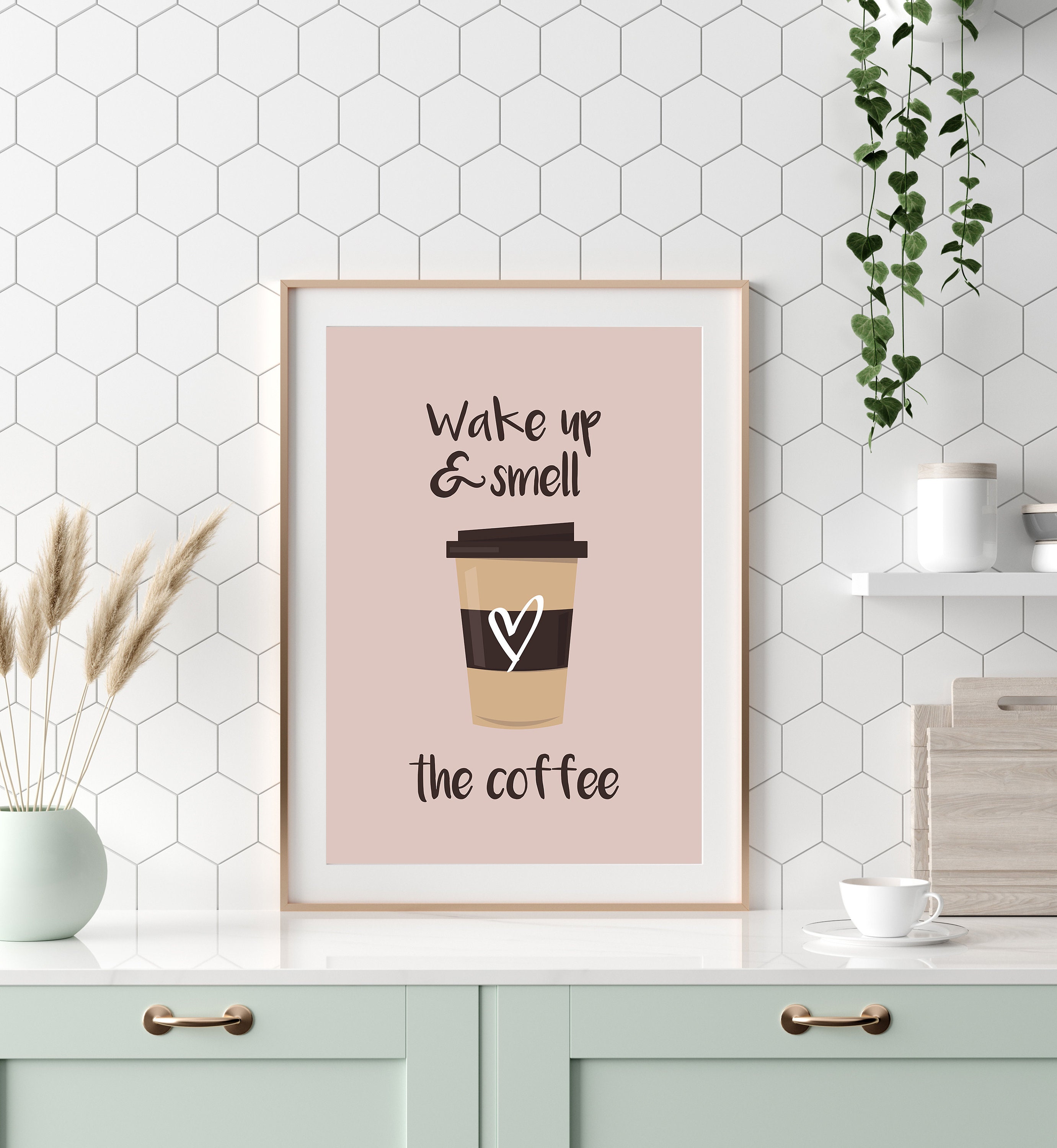 Wake Up and Smell the Coffee Poster Print - Whitelabel