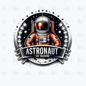 簡潔で読みやすいものにしてください。訓練中の小さな宇宙飛行士への誕生日の願いカスタマイズ可能なPNGデザインハッピーバースデーイラストA minim
