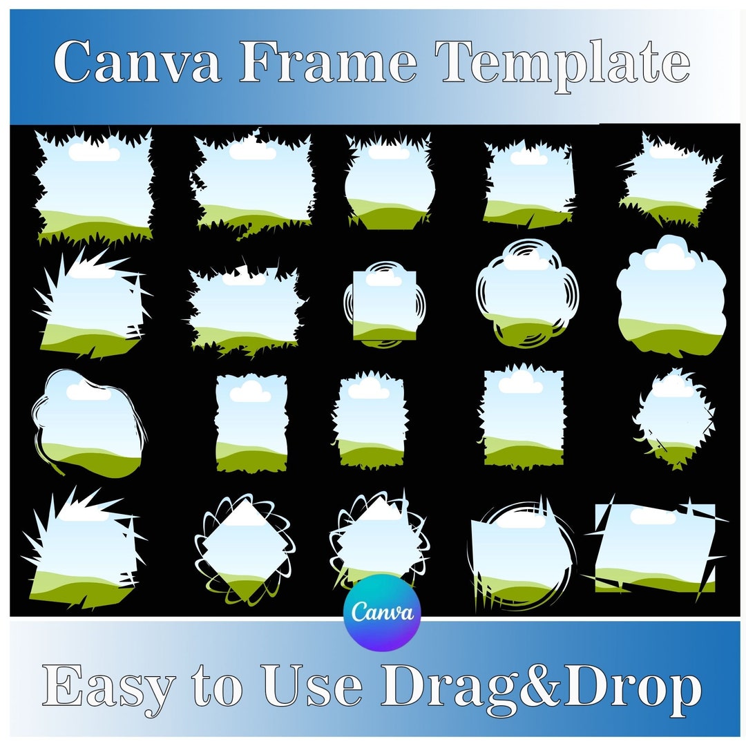 Design Your Own Frame Pages, Frame Pages Templates, Drag and Drop Canva ...