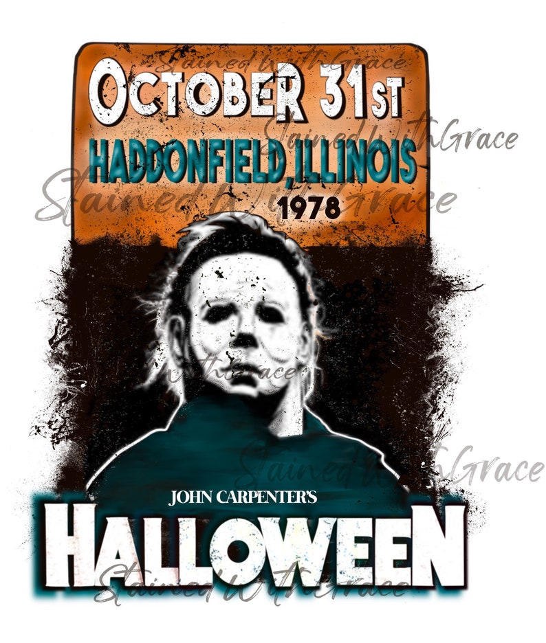 Halloween Michael Myers PNG// Sublimation/ Digital Download/ Etsy