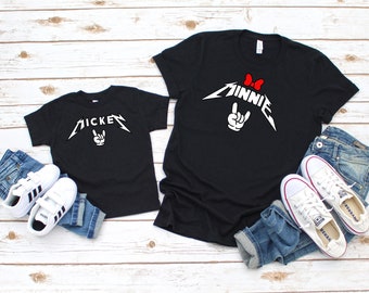 Mama en geïnspireerde Mickey en Minnie shirts / Disneyland reis shirts / bijpassende shirts Disney / Disney vakantie / moeder en zoon shirts