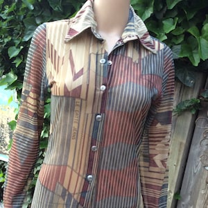 Long Mesh Blouse Le Gatte Italy &#39;90