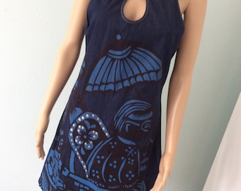 Custo Barcelona Summer dress with print Vintage '90