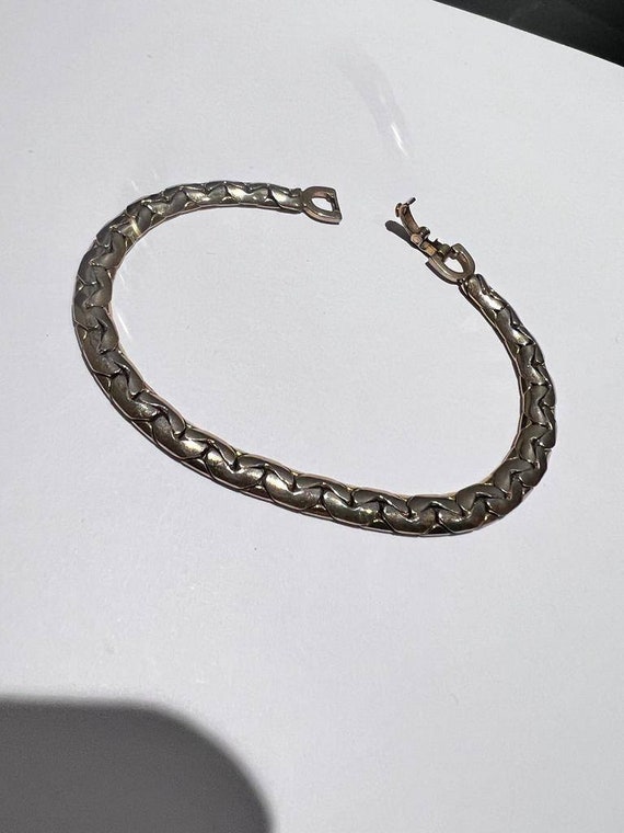 CHRISTIAN DIOR vintage gold chain bracelet nice d… - image 5