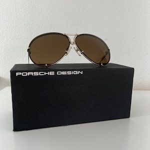 PORSCHE DESIGN authentic cool designer sunglasses Aviator Titanium
