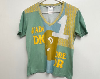 CHRISTIAN DIOR - J'adore Dior by Galliano T-shirt collectible Very rare & highly sought after! Dior by Galliano