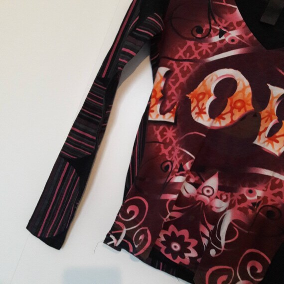 Custo Barcelona Graphic Print Long Sleeve Top (M)