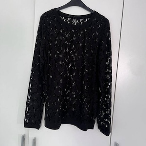 Morgan de Toi black lace pullover France