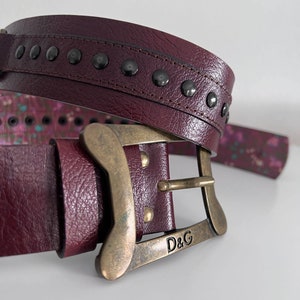 Dolce & Gabbana Italy vintage leather women belt &#39;90
