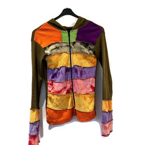 Vintage color patchwork rare cardigan &#39;90