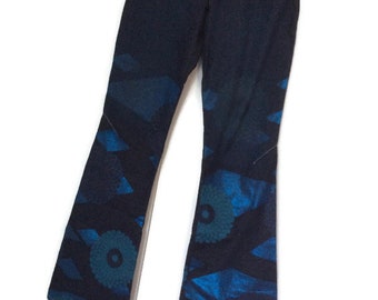 Super cool Custo Barcelona Flared Jeans with print hippie &#39;90s Vintage