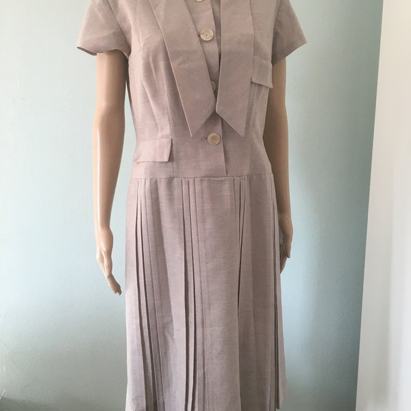1960s "La Robe Couture" uniform dress