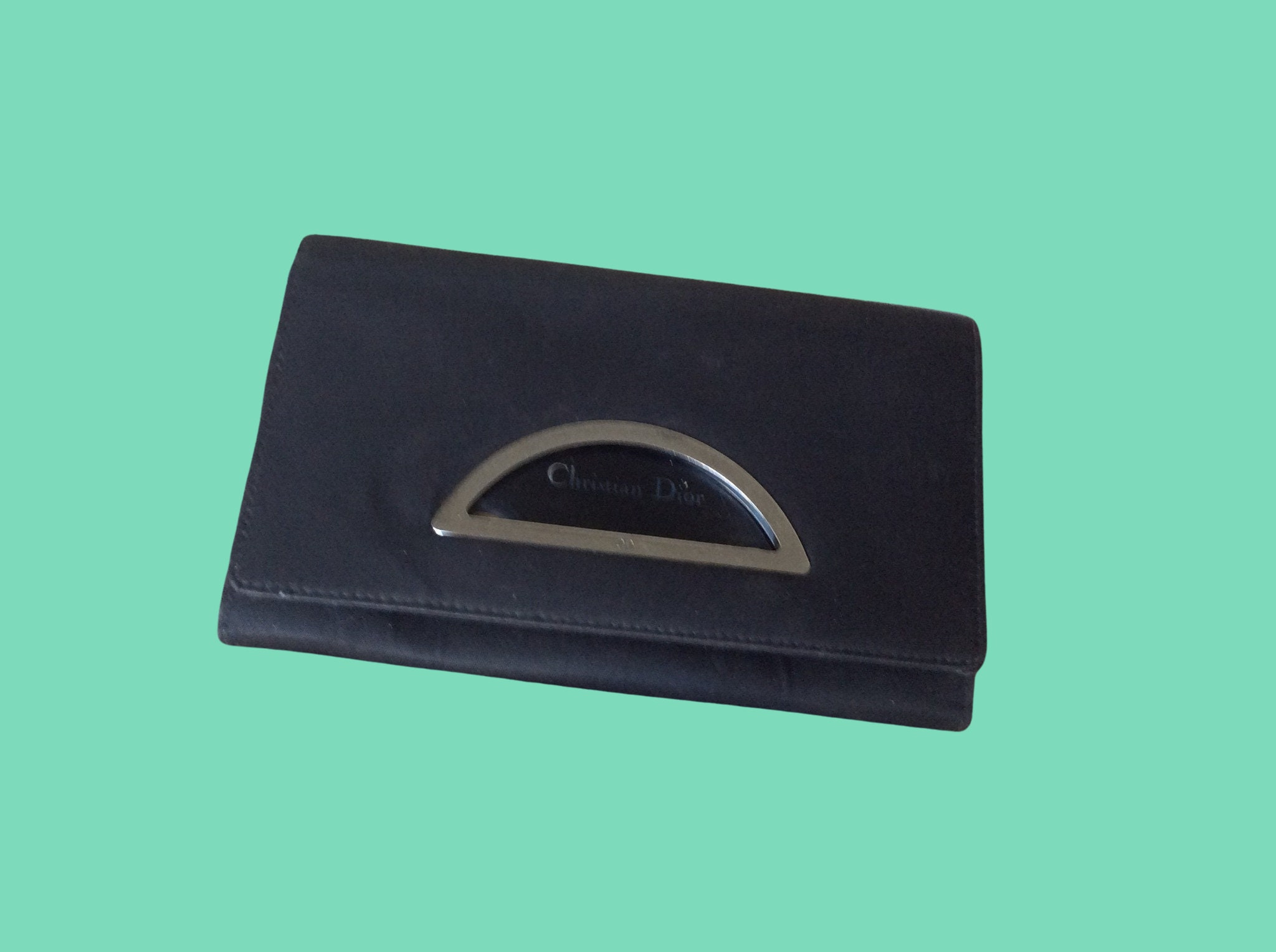 Christian Dior Vintage Navy Blue Monogram Clutch Bag – Amarcord Vintage  Fashion