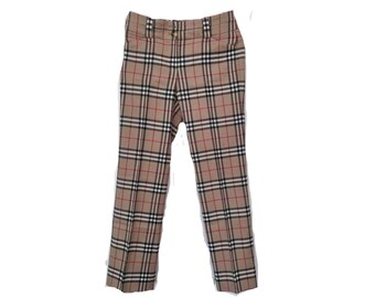 パンツ 90s Burberry two tuck glen check slacks 90s Burberry two tuck glen check slacks