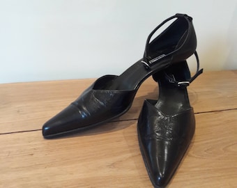 Christian Dior fantastic high heel chain mules sandals Vintage  