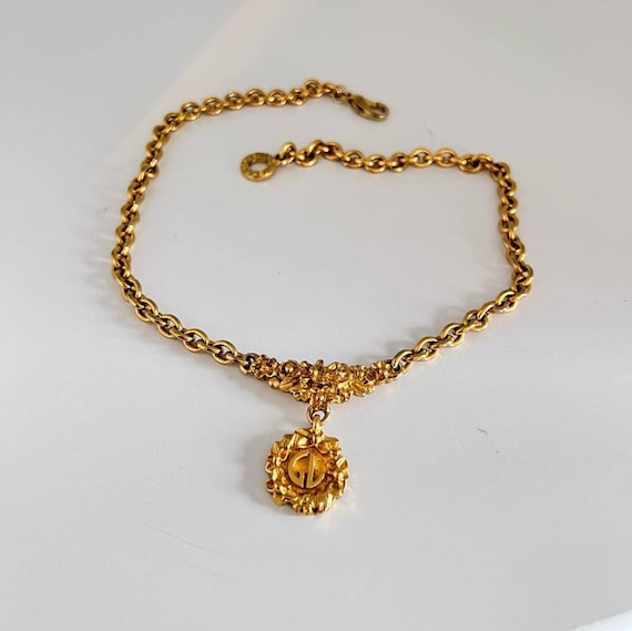 GUY LAROCHE Beautiful Necklace Vintage '80 gold c… - image 10