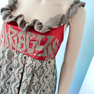 Cop Copine amazing summer dress with mesh and graphic print s90