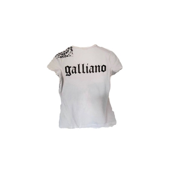 Galliano vintage print designer t-shirt - image 1