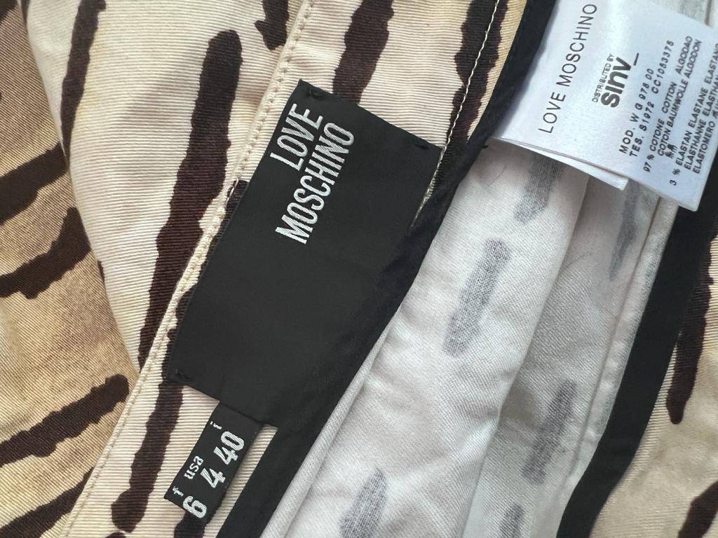 MOSCHINO Italy Awesome Zebra Print Graphic Vintage Skirt - Etsy