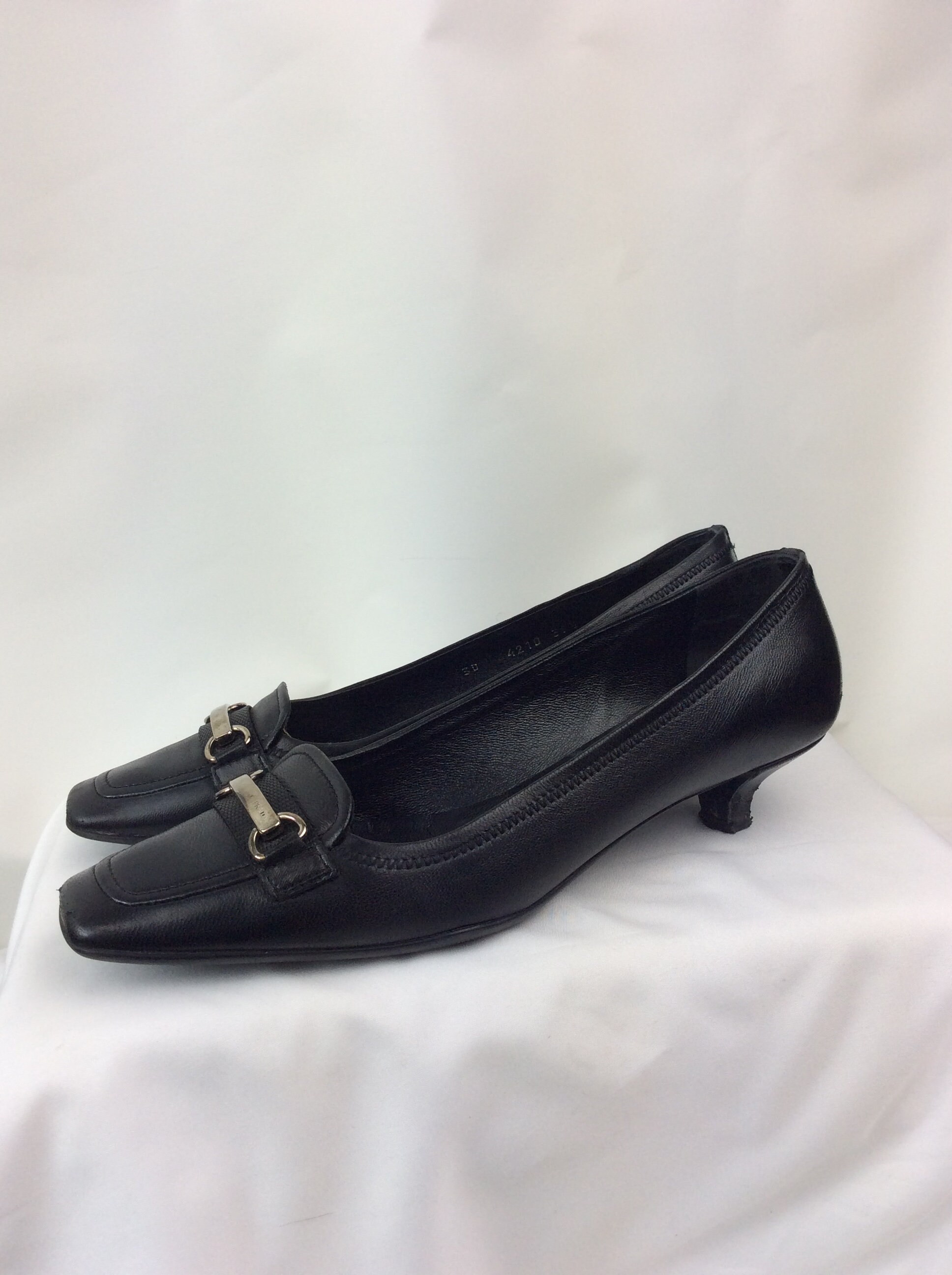 Prada Milano instappers met hakje Classy Vintage - Etsy Nederland