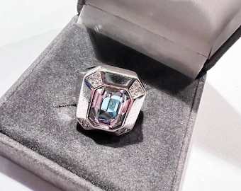 CHRISTIAN DIOR Beautiful Grande Rectangle Statement Ring