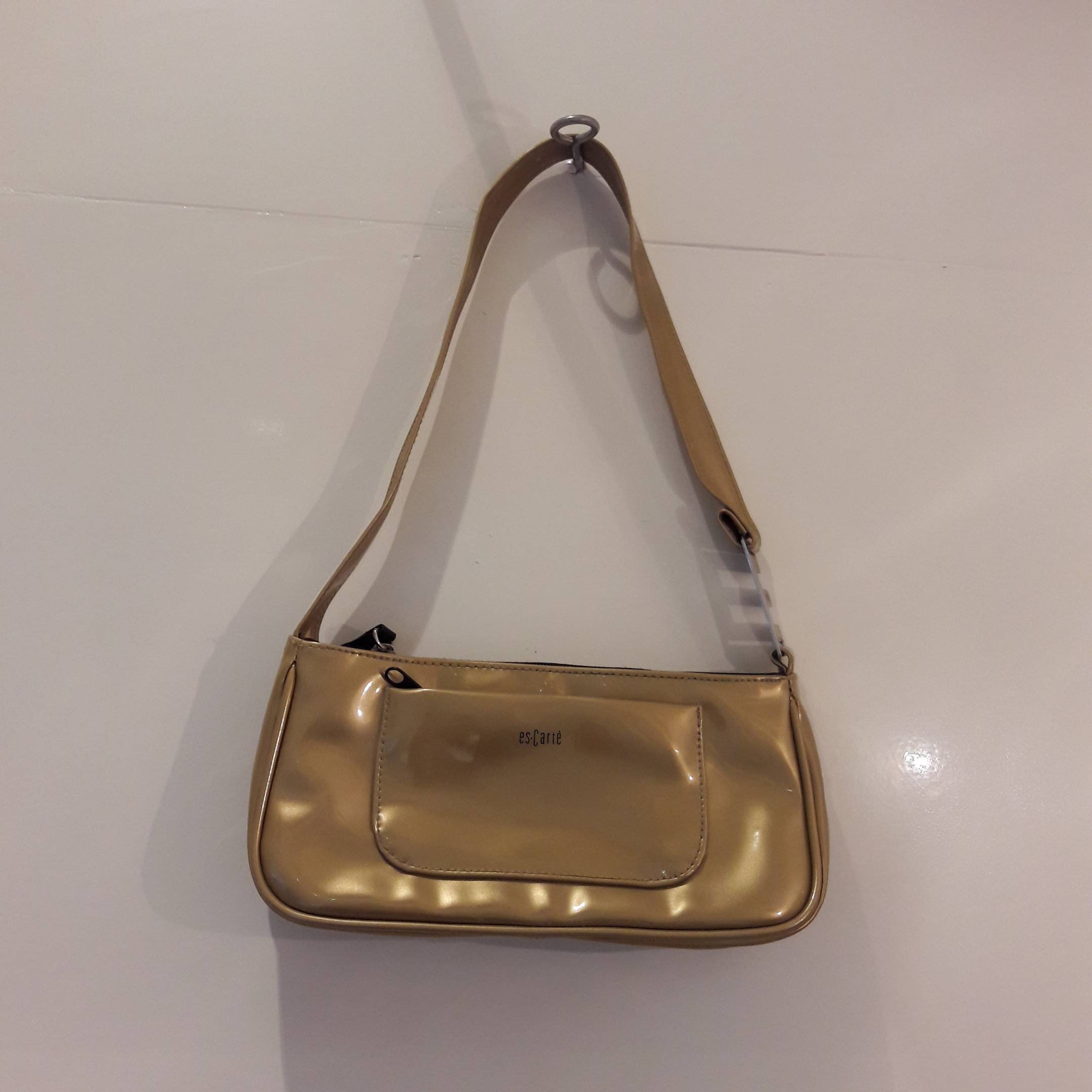 risiko påske Arthur Es-carté Vintage Gold Shinny Handbag Hard to Find - Etsy