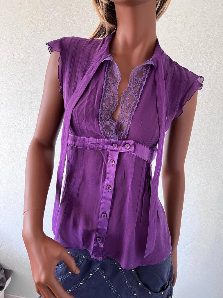 トップス vintage purple lace blouse top DHgate.com:S-3XL New Years Lace Tops for Women: Retro