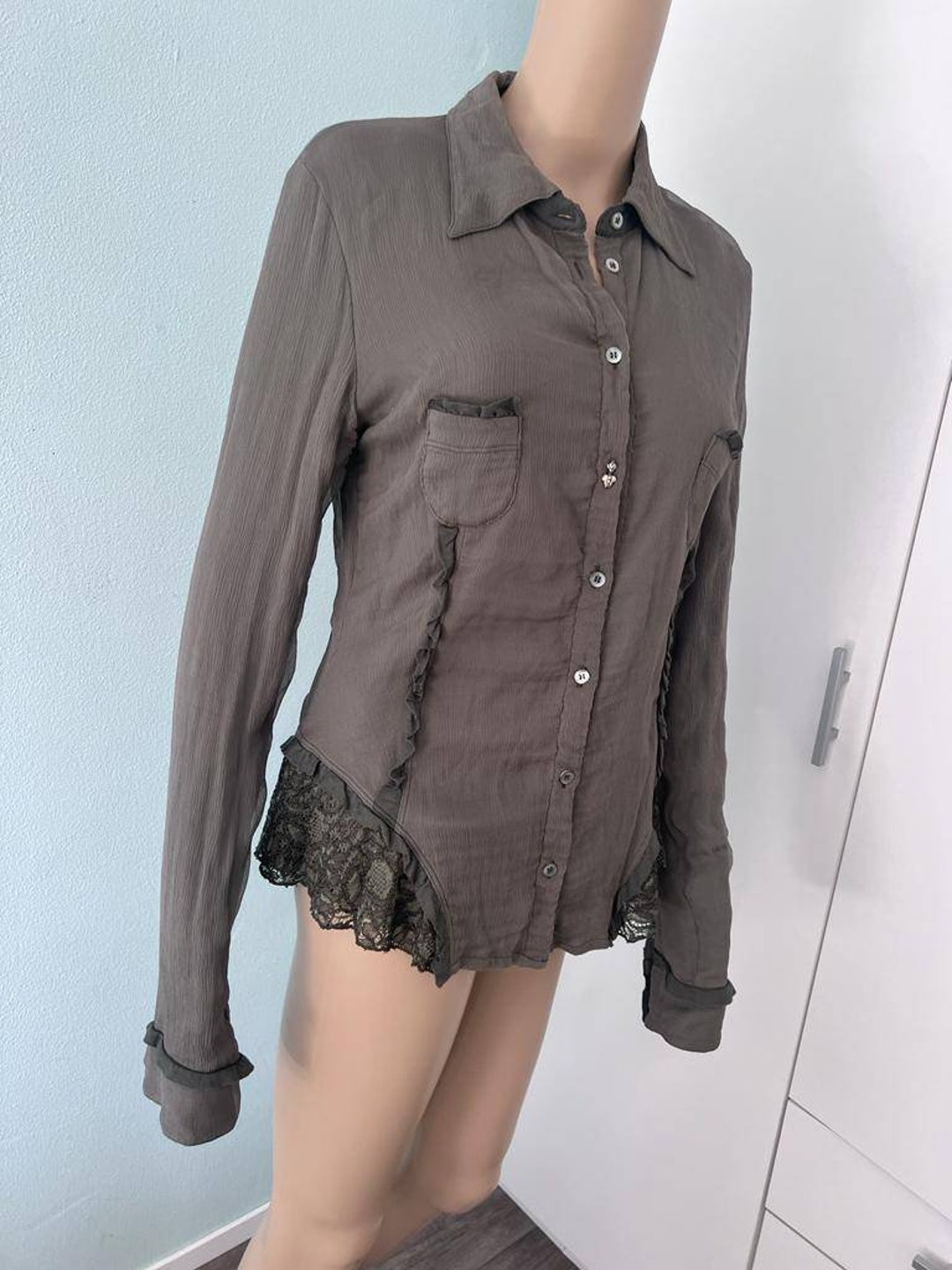 Manteau Long Vintage Roberta Scarpa En Laine/mohair - Taille 40/42 (XL) - Occasion Très Bon état
