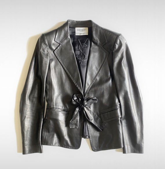 Yves Saint Laurent amazing Leather jacket Haute C… - image 2