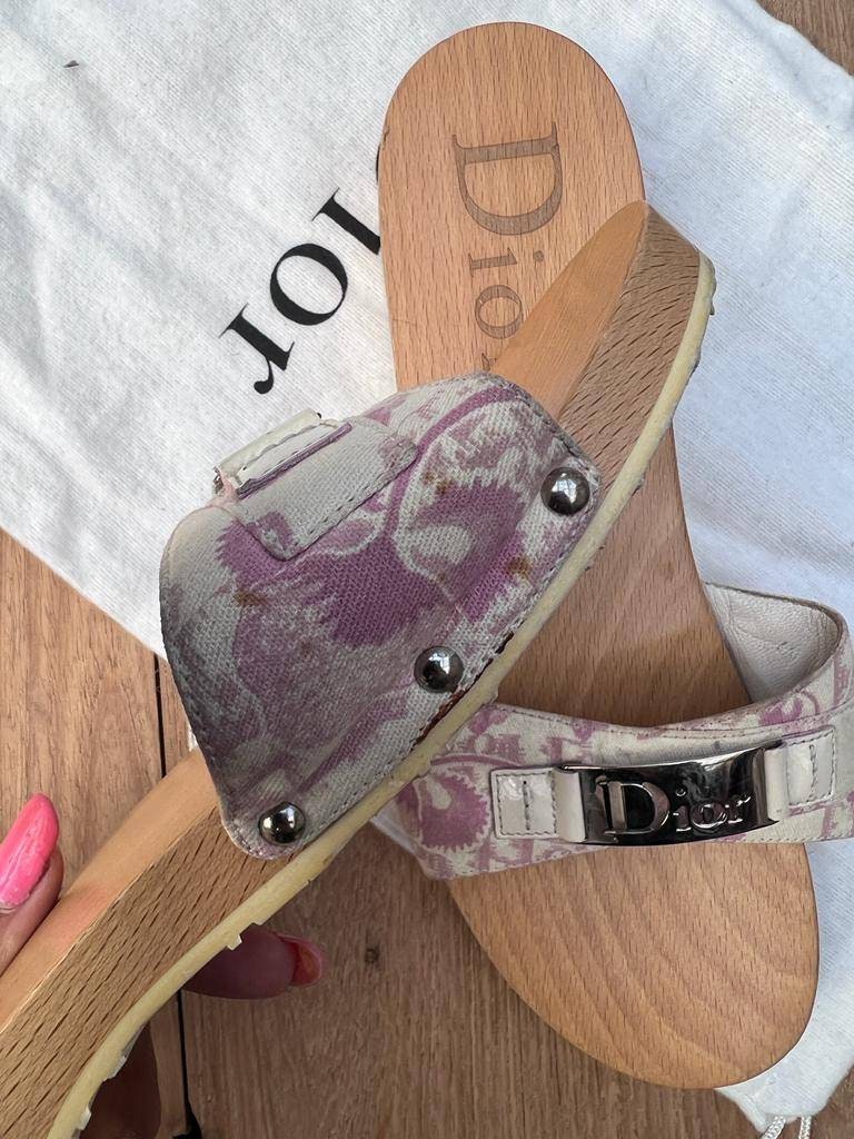 Christian Dior モノグラム ピンク ヴィンテージ サンダル