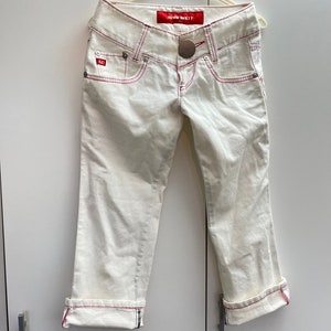 Miss Sixty Vintage &#39;90s Capri Jeans White Pants NEW with TAG