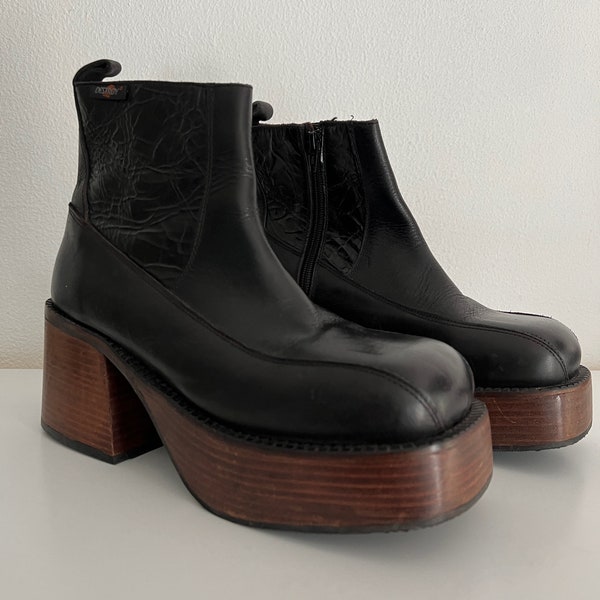 RARE FANTASTIC platform s90 boots True vintage difficile à trouver DESTROY Spice Girls tenue chaussures