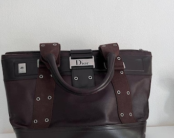 Christian Dior monogram Street Chic bag brown silver hardware Dior by Galliano
