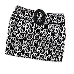 Sixties Print Morgan DE Toi France Minirock schwarz weiß geometrischer Print