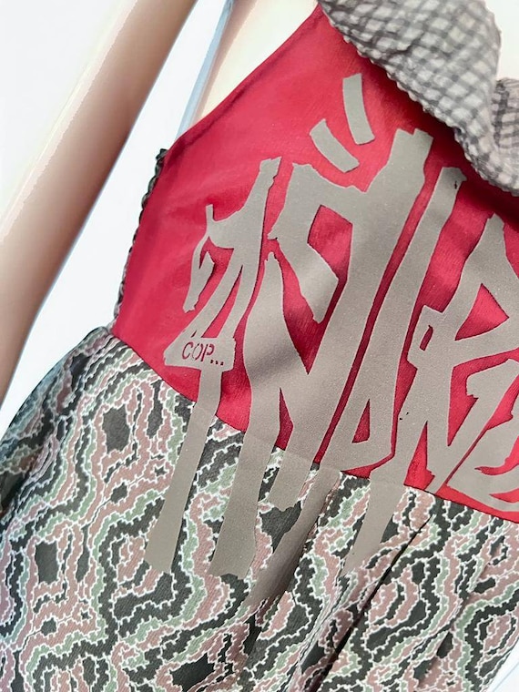 Cop Copine superbe robe d ete avec maille et imprime graphique s90 Etsy France