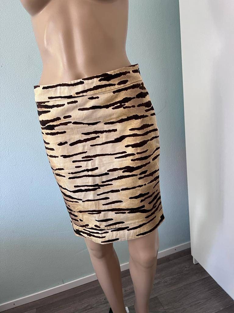 MOSCHINO Italy Awesome Zebra Print Graphic Vintage Skirt - Etsy