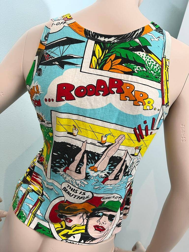 トップス DOLCE&GABBANA diabolik astorina comic Dolce & Gabbana T-Shirt Diabolik Comic Print Sz.46 S Men's