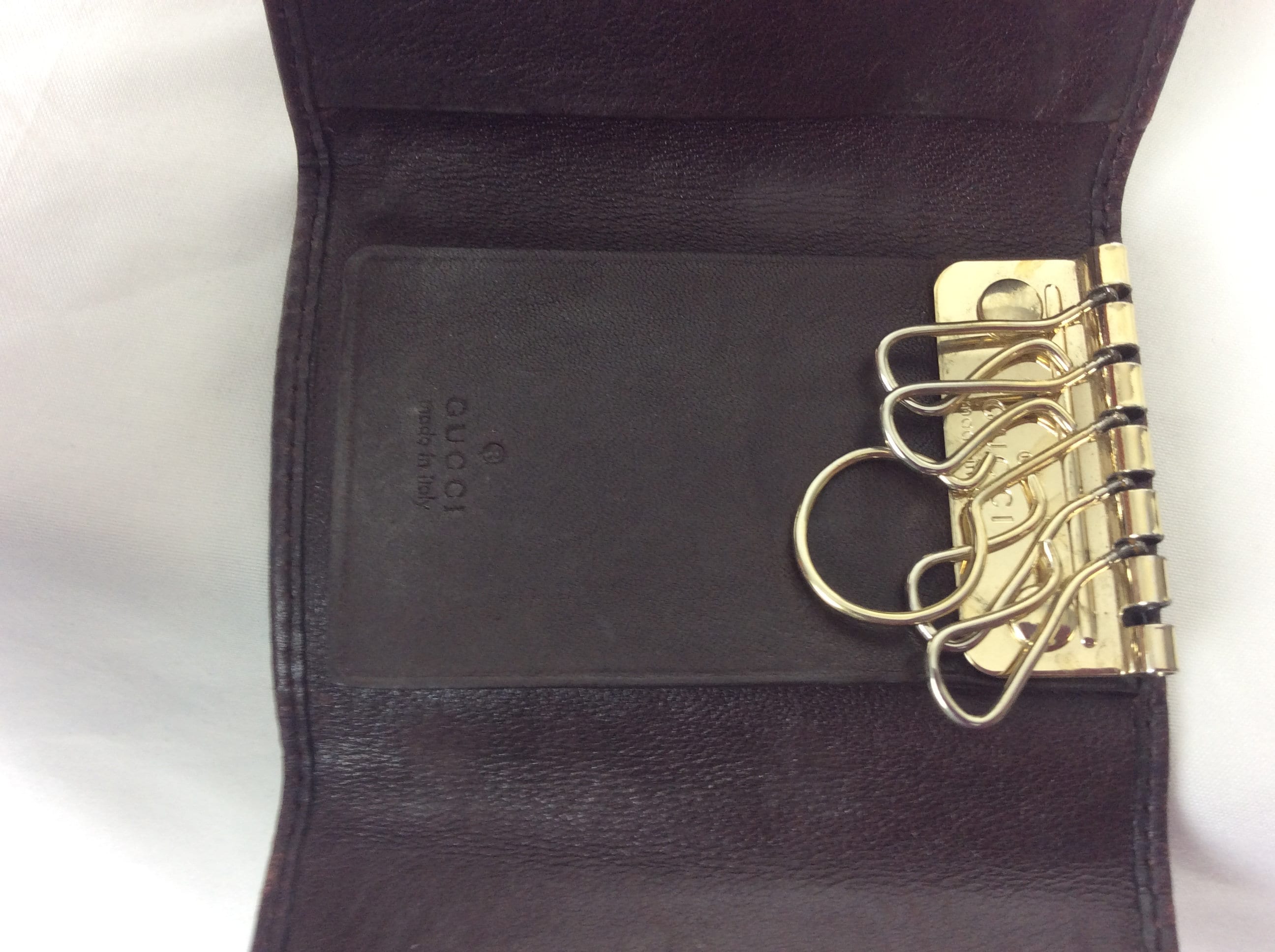 Gucci Leather Card/Key Holder Including Box Vintage