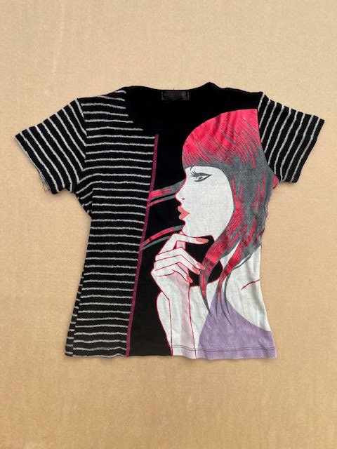 Camiseta con estampado de arte grafico genial de Custo Barcelona coleccionable 90 Etsy Espana