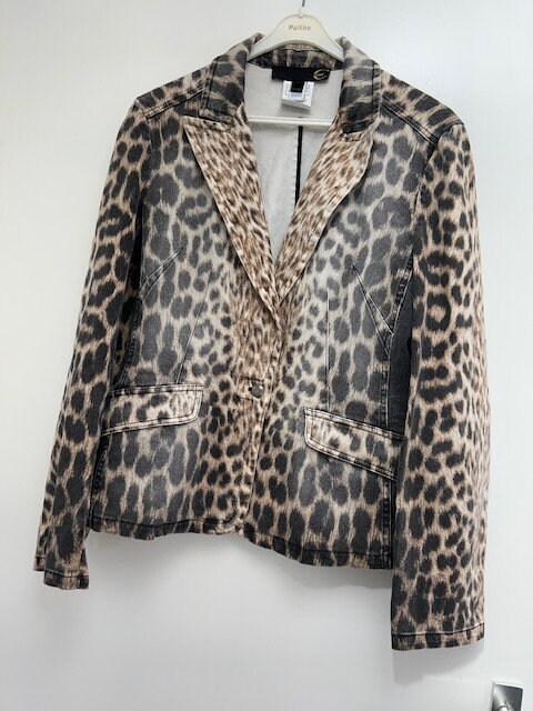 JUST CAVALLI Leopard animal Print Blazer Vintage Hot Item Y2K Etsy