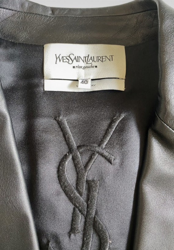 Yves Saint Laurent amazing Leather jacket Haute C… - image 3