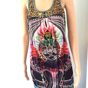 Custo Barcelona Summer Beach Dress Rave Y2K, Custo