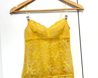 CHRISTIAN DIOR Vintage lovely lace top hard to find lingerie dior