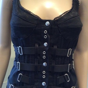 DOLCE & GABBANE Bondage Corset Black Rare Dress Very cool and sexy