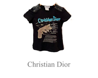 Christian Dior グラフィック Tシャツ 40 Christian Dior Vintage 2002 Logo T-shirt Top #40 Rainbow