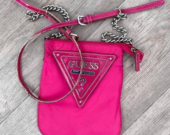 GUESS cute fuchsia Pink crossbody bag vintage